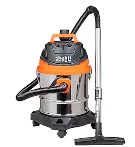 Shakti Technology Pioneer Wet and Dry Vacuum Cleaner 1400 Watts, 20 Liter Stainless Steel, 18KPA Suction Power with Low Sound, High Energy Efficiency and Blower Function with 6 Months Warranty