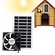 Solarbetriebener Abluftventilator, 5 V, 30 W, wasserdicht, Solarpanel, Power, Mini-Ventilator, Abluftventilator, Dachbodenventilator, Entlüftung, Van für Haustierhaus