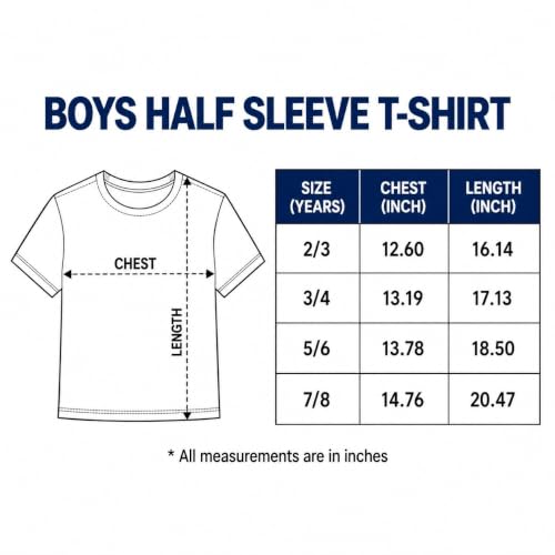 Image of Boy's Printed Cotton Blend T-Shirt | Round Neck | Half Sleeve | Regular Fit | Casual Wear | Black, Navy, Grey Melange | 2-8 Years