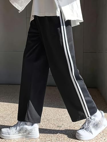 Image of dockstreet Men's /Unisex Open Bottom Drawstring Pure Cotton Stretchable Baggy Jogger Pants