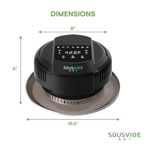 Air Fryer Lid | Fits 6 Qt and 8 Qt | Glass Lid | Accessories Kit Includes Basket, Rack, Cookbook, Pressure Cooker