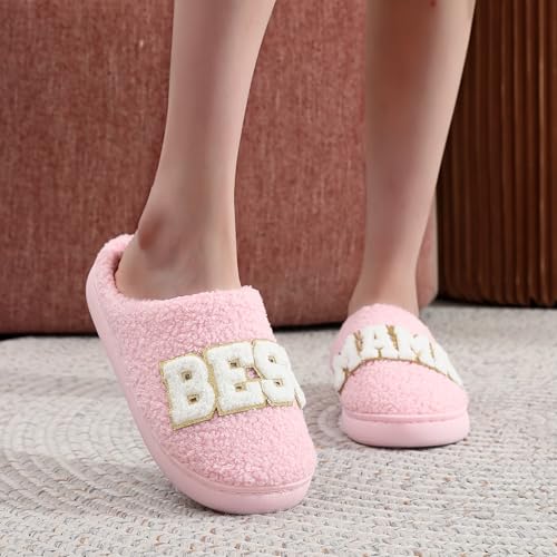 Image of Slippers for Women Men Fuzzy Memory Foam Slipper Fluffy Winter Soft Warm Slip On House Shoes