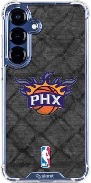 Skinit Clear Phone Case Compatible with Galaxy S25 - Officially Licensed NBA Phoenix Suns Hardwood Classics Design