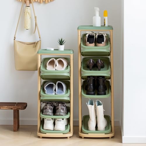 Organiseur à chaussures en PVC vertical pour éliminer le désordre au sol