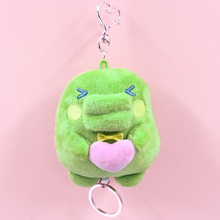 リボン付き緑色ぬいぐるみ Amazon.co.jp: たまごっちリール付きマスコット（ラブリボン）くち