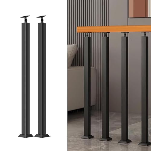 Postes de barandilla para escalera seguros de 85 cm con soporte flexible de 270°