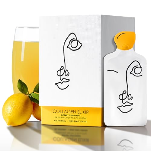 LEMON & CO. Liquid Collagen for Women | Collagen Water Mix with 5000mg Marine Collagen Peptides,...