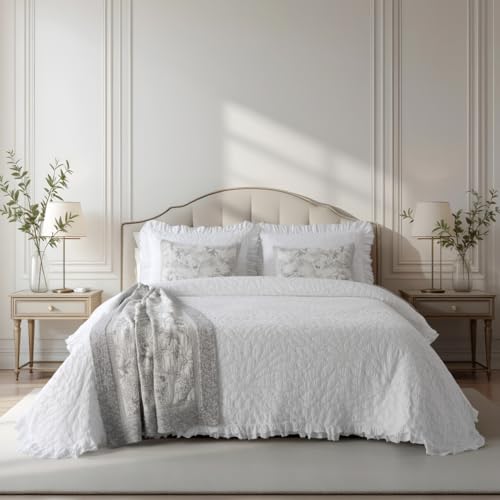 Casa da Laura: Colcha Blanca con Flores