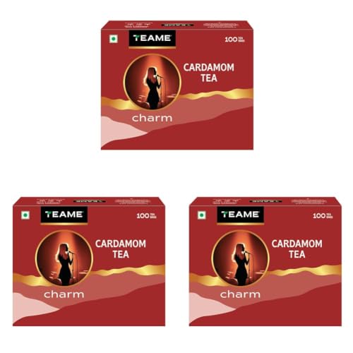Image of TE-A-ME Cardamom Tea - 100 Tea Bags | Cardamom Tea Bags (Pack of 3)