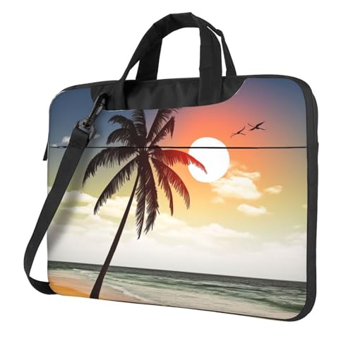 Housse ordinateur portable palmier antichoc pour homme et femme