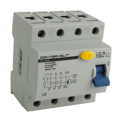 Preis-Zone Fehlerstromschutzschalter 4P 40A 30mA Typ A FI-Schalter RCCB RCD Schalter Doktorvolt 5040