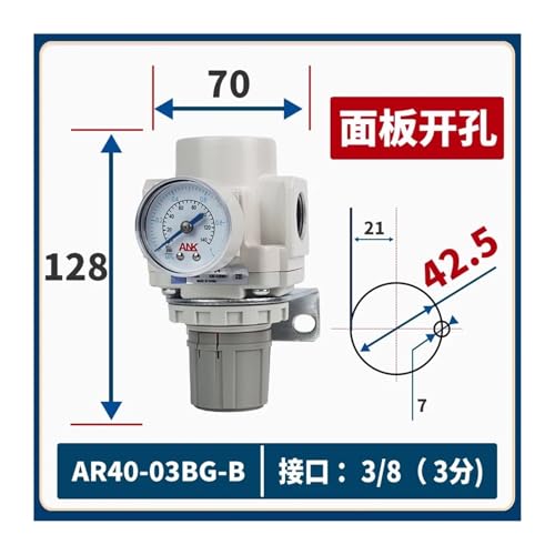 Régulateur de pression d'air AR40-03BG-B réducteur compresseur AR10-M5BG