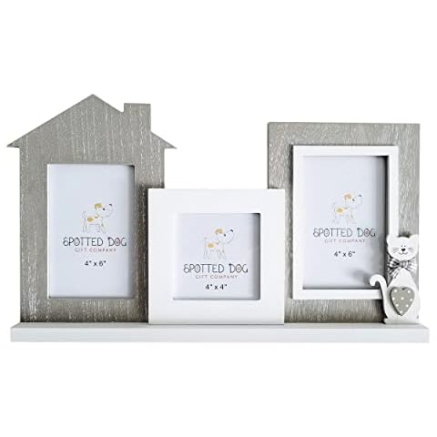 Spotted Dog Cat Picture Frame Set Cover