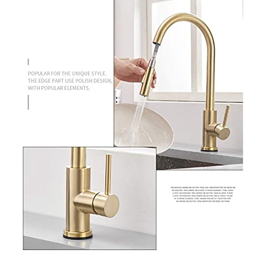 Robinet de cuisine intelligent au design brossé durable et raffiné
