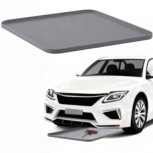 VeloZap Oil Drip Pan for Under Car Oil Spill Mat for Garage Floor Waterproof Driveway Outdoor Oil Drip Tray Silicone Oil Drip Pan No Splatter Non-Slip Oil Catch Pan Easy to Clean Reusable