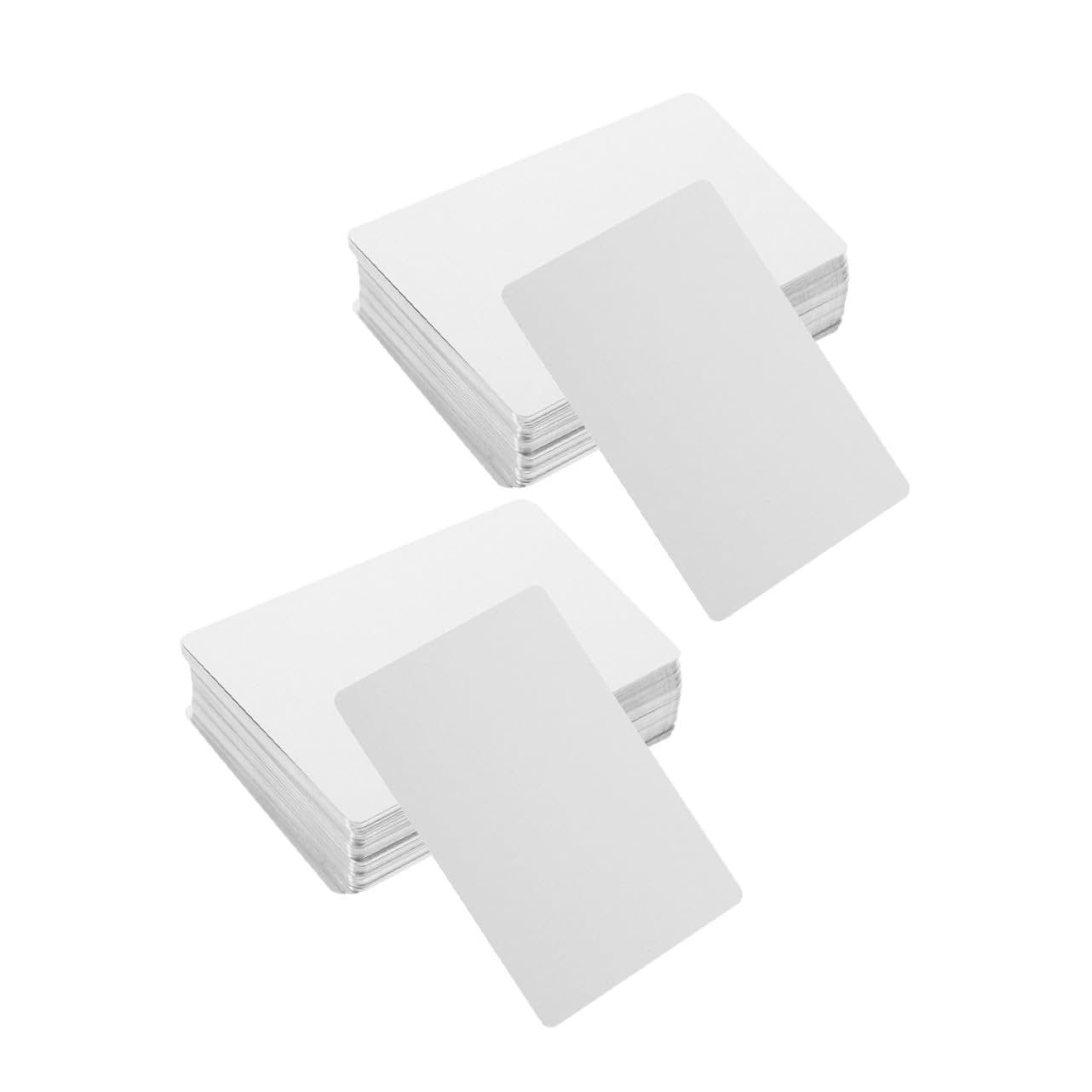 200 pièces Cartes de Visite Métalliques Vierges Sublimation Alliage Aluminium pour Transfert Thermique et Impression Couleur DIY