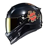 ScorpionEXO Covert FX Full Face Adult Motorcycle Helmet Street Fighter Style - Bluetooth Ready Speaker Pockets DOT ECE The Litas (Gloss Black - X-Large)