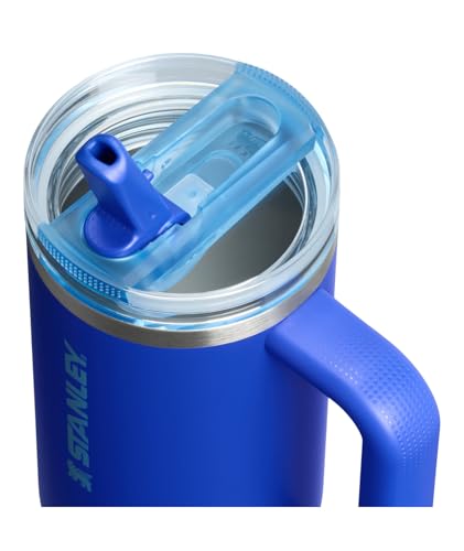 Image of STANLEY Quencher ProTour Flip Straw Tumbler with Leakproof Lid 30 oz | Built-In Straw & Handle | Cupholder Compatible for Travel | Insulated Stainless Steel Cup | BPA-Free | Cobalt