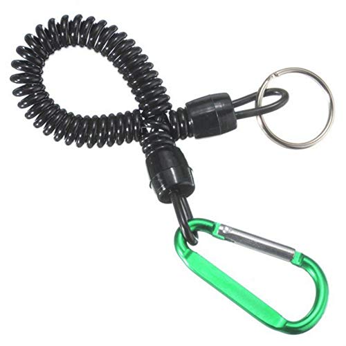 Lot De 3 Cordons De Sécurité Rétractables Avec Mousqueton – Idéal Pour La Pêche, Le Camping, La Randonnée