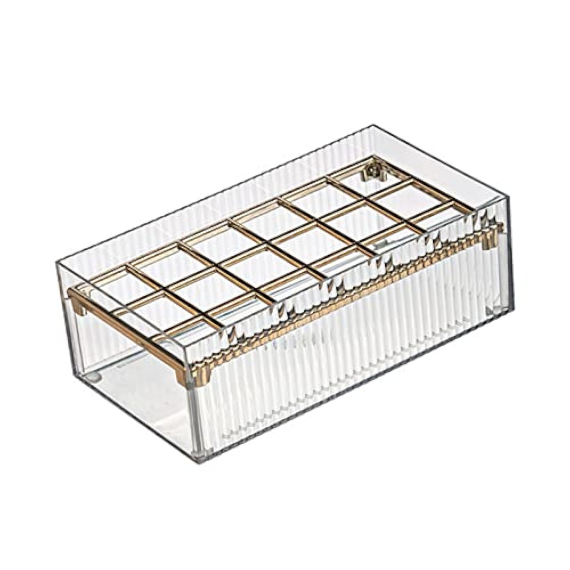 2x Clear Lipstick Case Makeup Organizer Storage Box