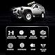 Goolsky MN-78 RC Crawler 4WD 2,4GHz 1/12 Off-Road Gebürstet LKW Geländekletterauto, 7,4V Batterie mit Hoher Kapazität, 3 Offene Türen LED-Licht Geschenke für Kinder Erwachsene Silber 3Batterien