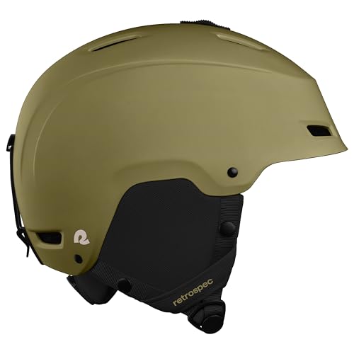 Image of Retrospec Zephyr Ski Helmet - Snowboard Helmet for Adults & Youth with Adjustable Fit, 9 Breathable Vents, Removable Washable Earmuffs - Snow Sports Helmet for Men & Women