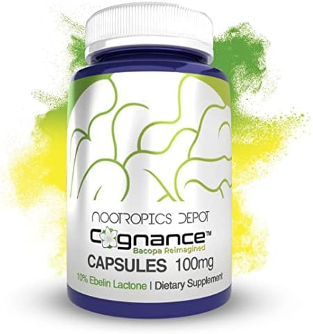 Cognance Enhanced Bacopa Capsules | 100mg | 10% Ebelin Lactone | Bacopa monnieri | Mood, Memory, & 5-HT2A Activation Cognance Enhanced Bacopa Capsules | 100mg | 10% Ebelin Lactone | Bacopa monnieri | Mood, Memory, & 5-HT2A Activation