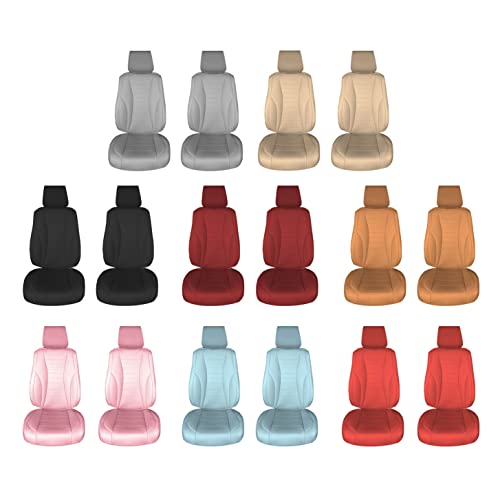 We Are Young Life Is Fun™ Grande70 Luxe Faux Leather Car Seat Covers With Sleek Pattern – Front Set Gray Seat Covers Cushion Pad Seat Cover Universal Fit Car Seat Protector Automotive #TOP7