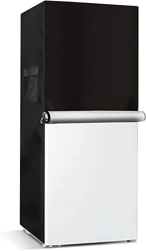 Miniatura 9 de Bitubi Cubierta vertical para congeladores, funda para refrigerador al aire libre, impermeable, a prueba de polvo, a prueba de sol, 30 pulgadas de
