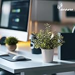 4 Stück Künstliche Pflanzen, Mini Kunstpflanze für Zimmer Deko, Künstliche Pflanzen Plastik für Schlafzimmer Badezimmer Küchen Zuhause Innen Deko (007, 4 Stück) – Bild 2