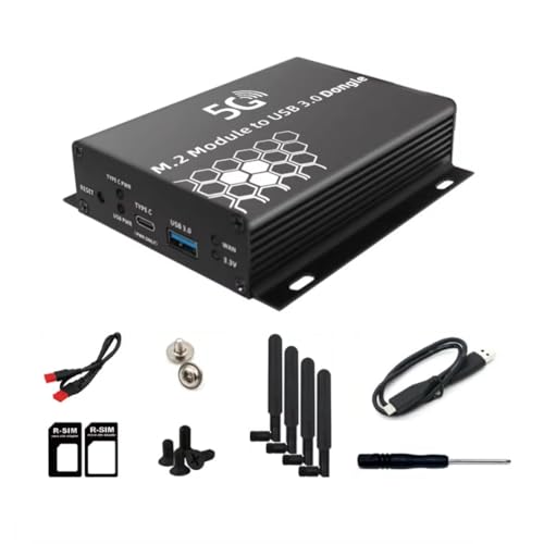 Adaptador inalámbrico USB 3.0 a NGFF M.2 B-Key para módem 5G 4G LTE con 4 antenas