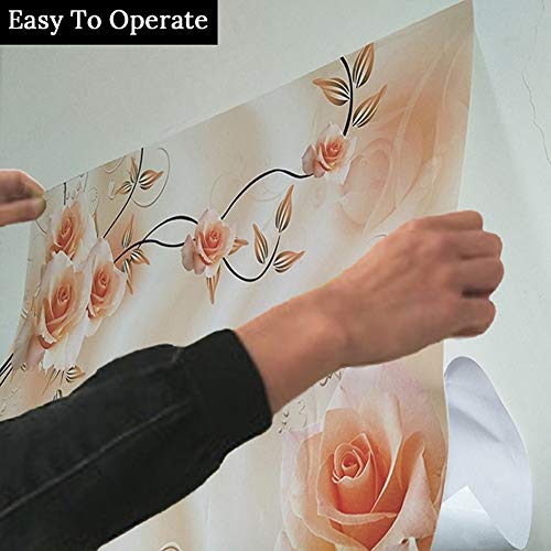 Wangc Retro Simple Nordic Style Tree Branch Sky 3D Wallpaper Living Room Bedroom Mural Self Adhesive Wall Sticker 157X110In #TOP3