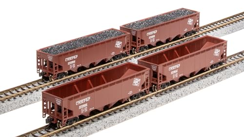 Broadway Limited 7428 ARA 70-Ton Quad Hopper, MILW, 30s/40s CMStP&P, 4-Pack A, N