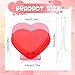 Ziliny Mini Heart Shaped Dessert Cups with Spoons 2.7 oz Valentine Day Plastic Appetizer Cup Clear Disposable Reusable Heart Shaped Bowl for Valentine Wedding Party Cakes Ice Cream(Multicolor,60 Set)
