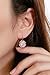Blooming Simulated CZ Filigree 3D Rose Flower Leverback Dangle Drop Earrings for Women Sweet Dangling for Lovers Wedding Elegant Jewelry (Rose Gold-tone)