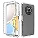 Zoeirc Case for Honor X9 (4G/5G)/X30/Magic4 Lite Any-NX1 Case with Tempered Glass Screen Protector Soft 360°Full Body Shockproof Hybrid Bumper Crystal Clear Cover for Honor X9 Clear