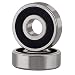 XiKe 2 Pcs 6301-2RS Double Rubber Seal Bearings 12x37x12mm, Pre-Lubricated and Stable Performance and Cost Effective, Deep Groove Ball Bearings.
