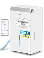 Dreo 20L/day Smart Dehumidifier Low Energy, 35dB Quiet, Laundry Dry, Whole House, Humidity Sensor & Display, Large Room Auto, 3 Speed, Humidity Control, Good Housekeeping Institute Approved 2026
