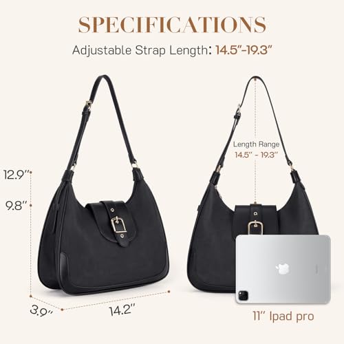 Image of Missnine Hobo Bag Purses and Handbags for Women Top Handle Handbags with Pocket Zipper