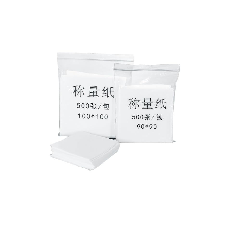 500-Pack Sulfuric Acid Paper Weighing Sheets – 75x75mm/50mm/100mm/120mm, Oil & Moisture Resistant (60 * 60mm)