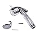 EXFEA Brausekopf ABS Duschkopf 1/2’’Taste Handbrause Camping Handdusche Toilette Brause Bootsdusche Chrom