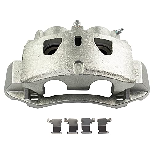 Image of TRQ Brake Caliper Set Compatible with 2011-2018 Chevrolet Silverado 2500 HD Silverado 3500 HD 2016 Suburban 3500 HD GMC Sierra 2500 HD Sierra 3500 HD