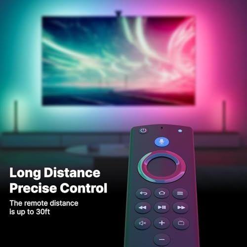 Image of Remote Control Compatible with 3rd Generation Fire TV Stick Replacement Remote with Bluetooth Connectivity and Voice Control (Black) - Pairing Must !