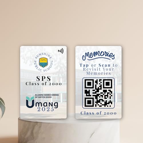 tinydabba Custom Alumni Meet Keepsake Card with NFC & QR Code by tinydabba - 5