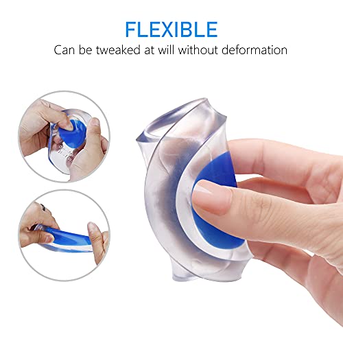 Image of Dr.Pedi Heel Cups for Heel Pain 3 Pairs Gel Silicone Heel Pads Heel Lifts for Achilles Tendonitis Inserts for Women Insole Shoe for Plantar Fasciitis Relief