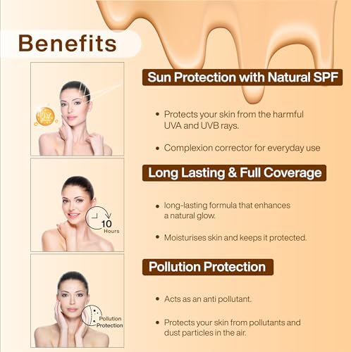 Image of Effortless Elegance CC Cream 50gm with Natural SPF, Conceals Dark Spots, Blemishes & Skin Colour Corrector for Daily Use, All Skin Type, Natural Coverage, 100% Vegan | 02-BRONZE