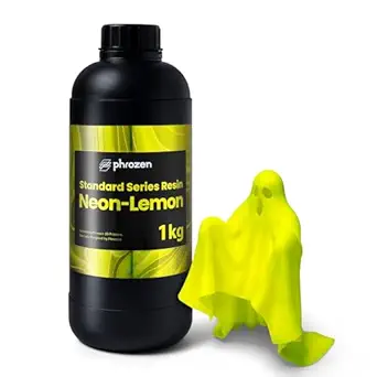 phrozen Standard Series 3D Printer Resin, 405nm DLP LCD UV-Curing Photopolymer Resin for Plastic Models, Action Figures, Jewelry, Prototyping, Bright Color (Neon-Lemon, 1KG)