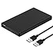 Price comparison product image Sabrent Ultra Slim USB 2.0 to 2.5-Inch SATA External Aluminum Hard Drive Enclosure [Black] (EC-UK25)