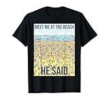Where's Waldo Meet Me At The Beach He Said Graphic T-Shirt T-Shirt