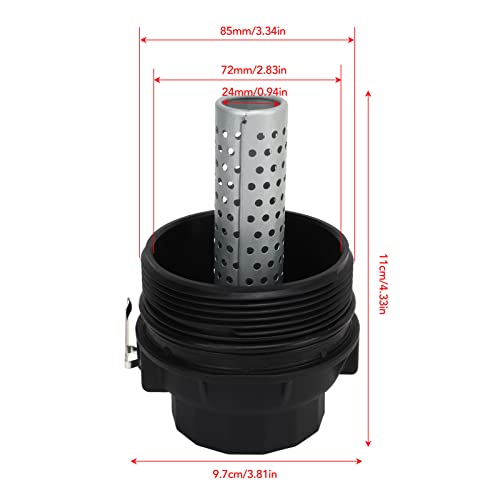 Tampa do Filtro de óleo, Montagem da Tampa do Filtro de óleo 15650 38020 Sensível e Preciso para IS2